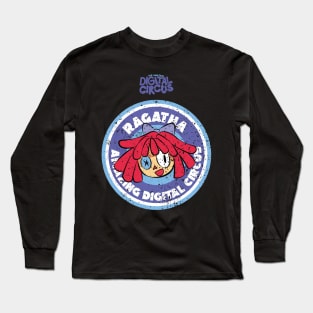 RAGATHA CIRCLE EMBLEM: THE AMAZING DIGITAL CIRCUS (GRUNGE STYLE) Long Sleeve T-Shirt